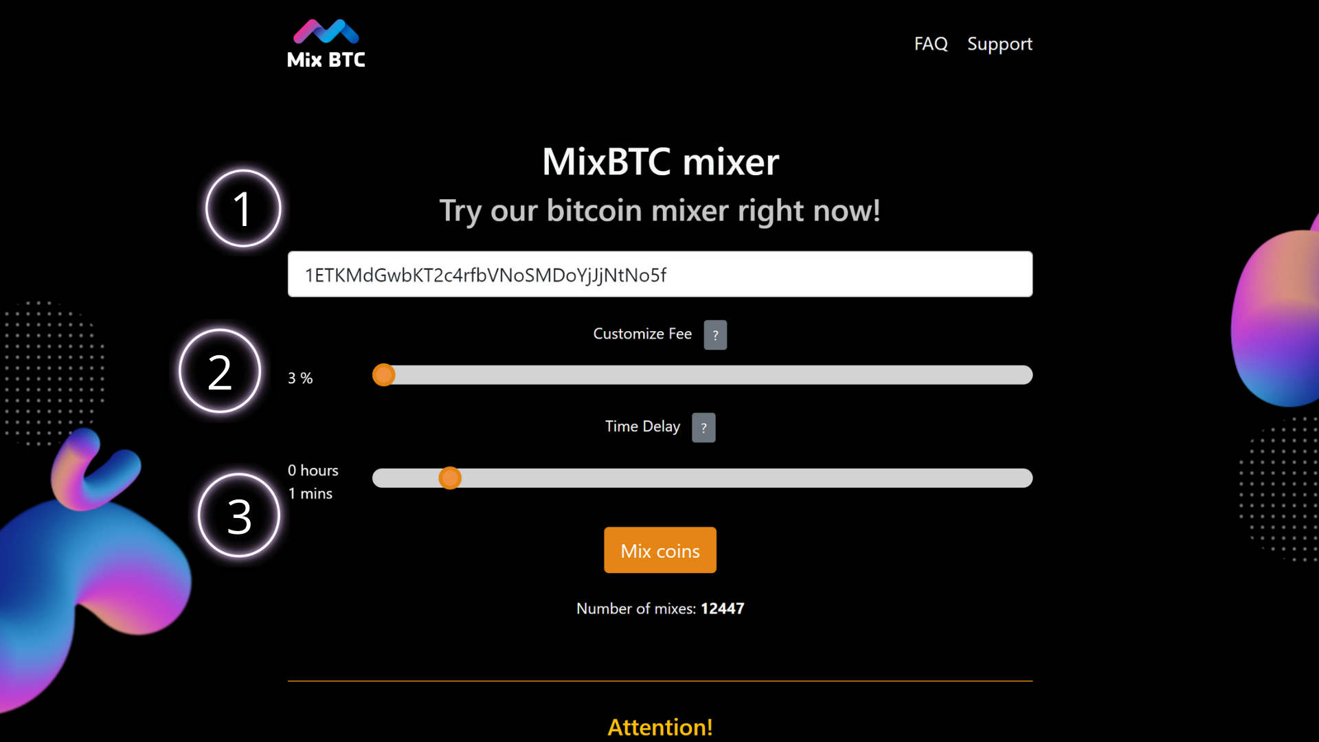 MixBTC.biz How to